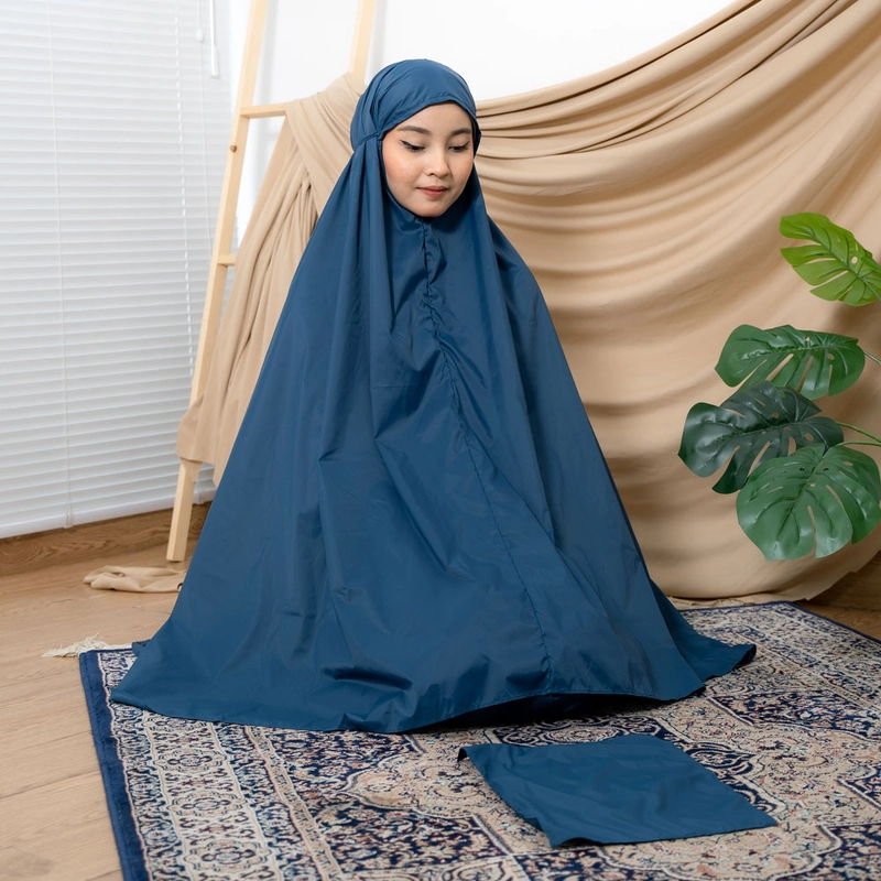 Product image ALF BY ALIF MUKENA MINI PARASUT PREMIUM KOREA TRAVEL - MAJOLICA BLUE ( MKN-026 ) all variant all variant